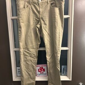 American Eagle Outfitters Tan Skinny stretch Jeans - size 12 SHORT